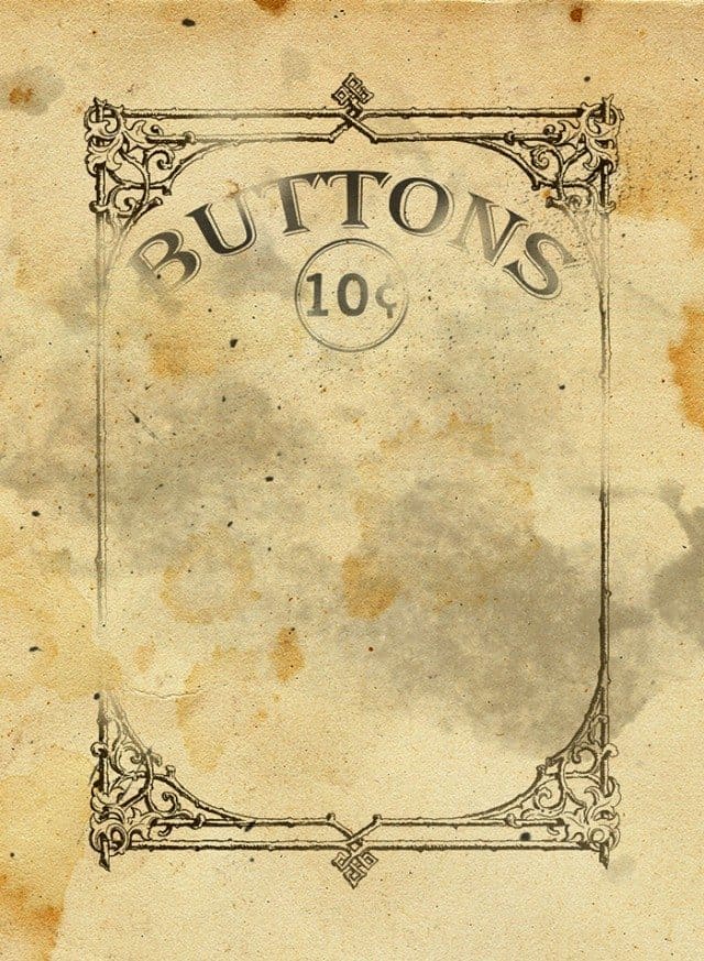 Free Vintage Button Card Printable Download