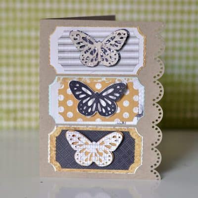 Butterfly Card SVG Kit for Electronic Cutters and Card makers