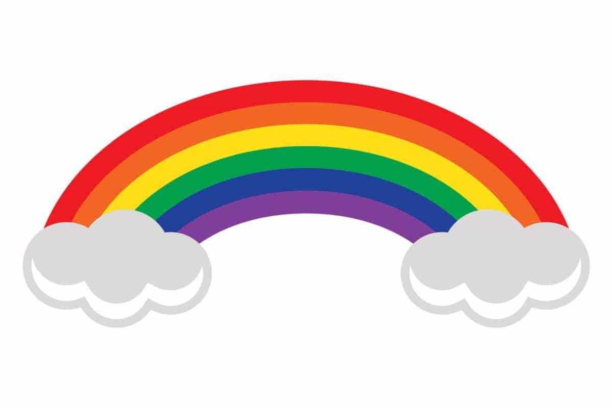 Free Rainbow SVG cutting file for use with the Silhouette