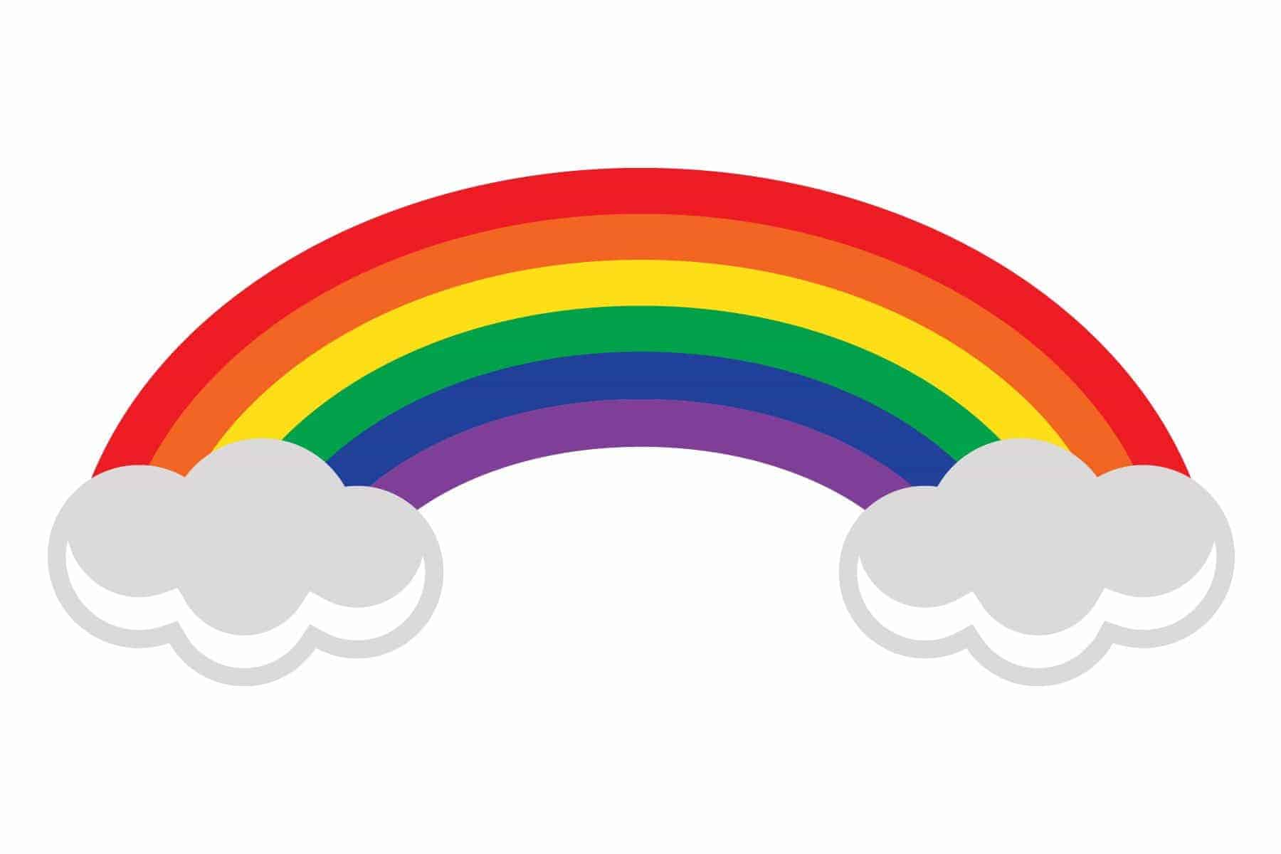 Free Rainbow SVG cutting file for use with the Silhouette