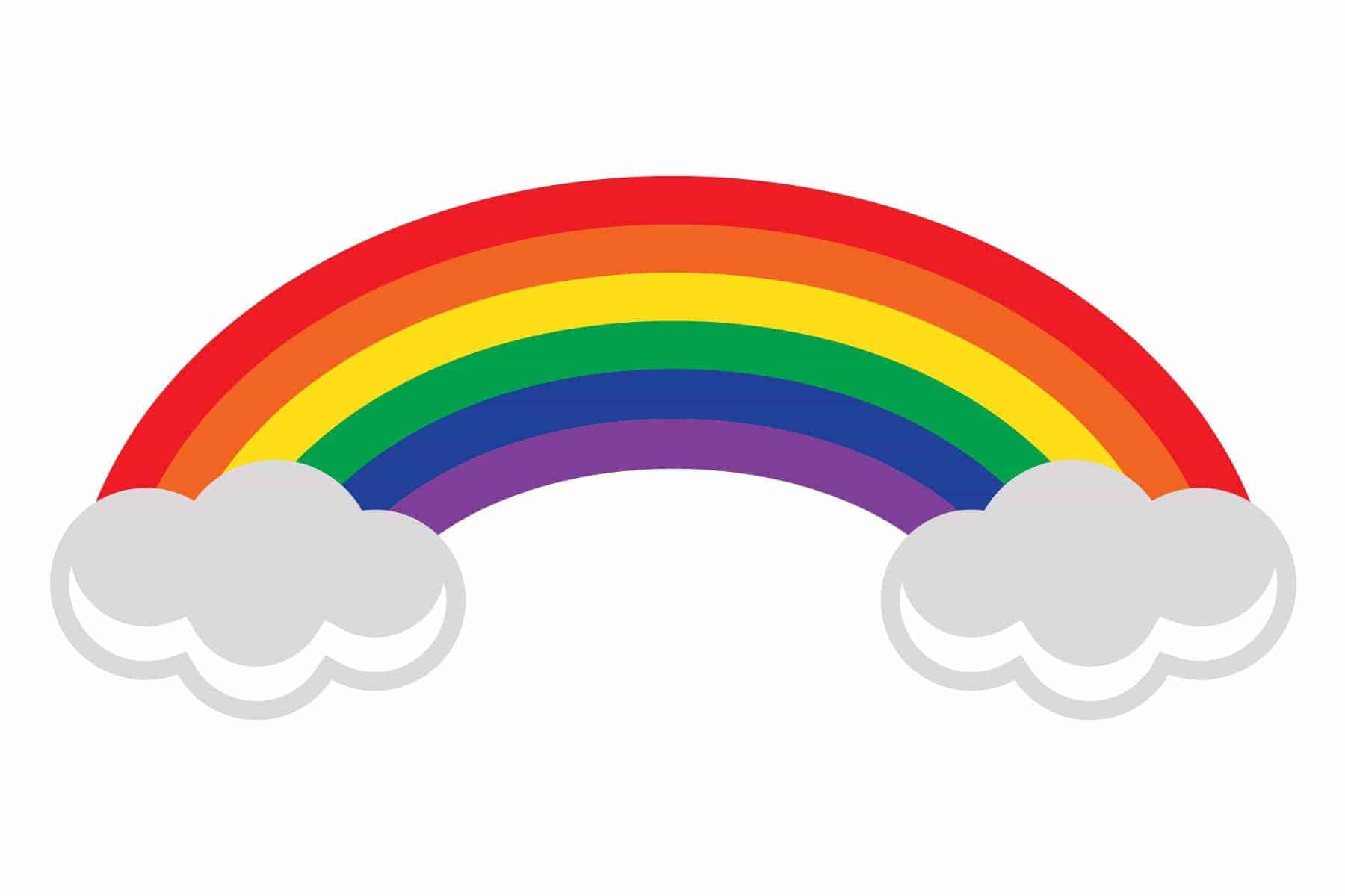 Download Free Rainbow Svg Cutting File For Use With The Silhouette SVG Cut Files