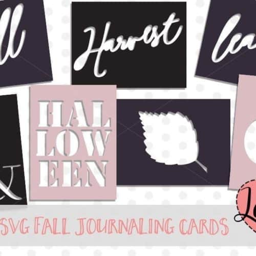 Fall SVG Journaling Cards for Project Life