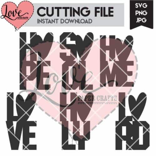 Holy Christian Words SVG Cutting File | LovePaperCrafts.com