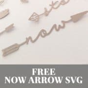 Free Now Word Arrow SVG Cut File | LovePaperCrafts.com