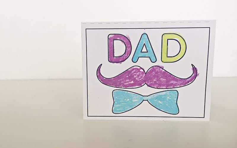 Kids Printable Fathers Day Activity Sheet | LovePaperCrafts.com