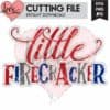 Little Firecracker 4th of July SVG Cut File | LovePaperCrafts.com