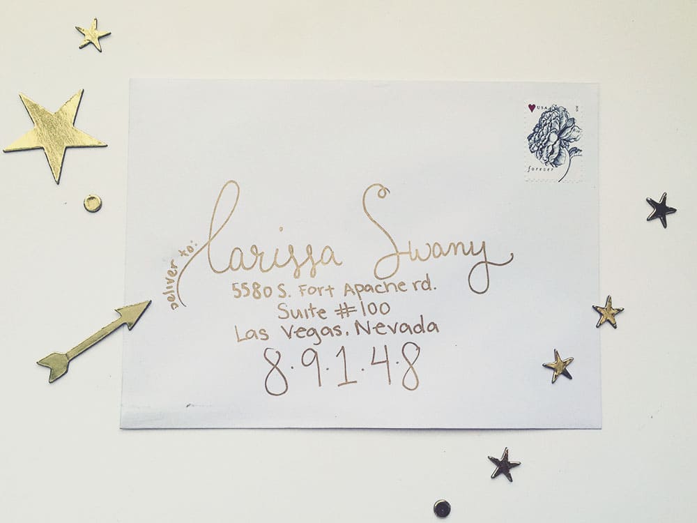 Hand Lettered Envelope | LovePaperCrafts.com