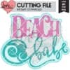 Beach Babe SVG Cut File | LovePaperCrafts.com