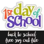 Back to School First Day of School SVG Cut File | LovePaperCrafts.com