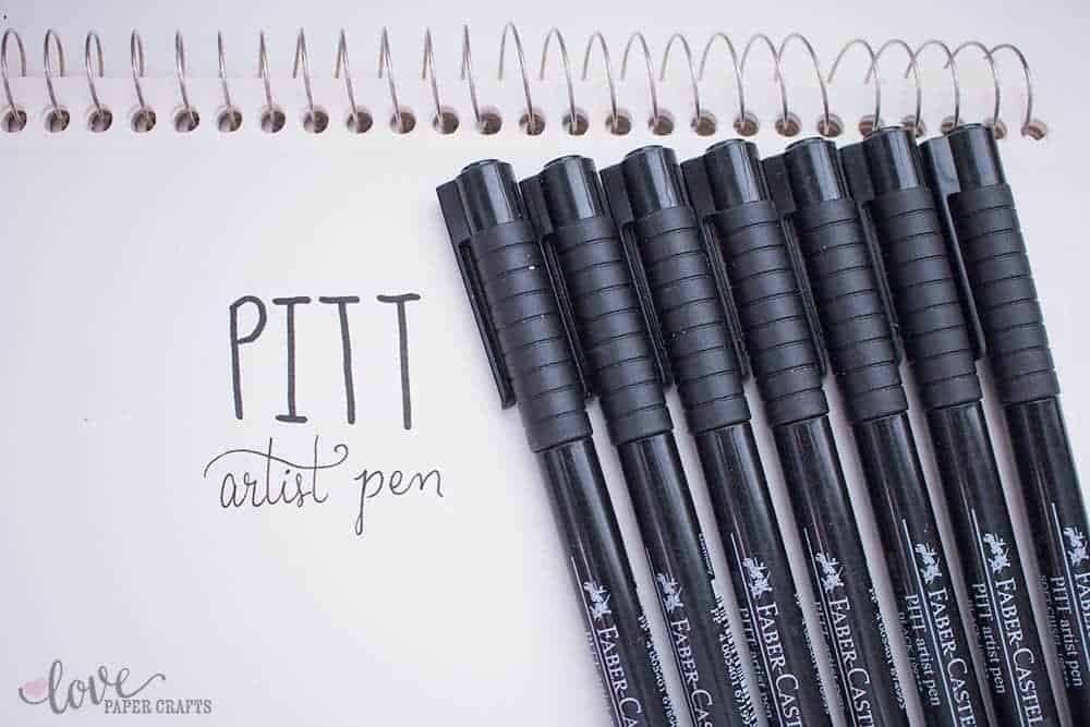 What Pens to Get for Hand Lettering - PITT Artist Pen | LovePaperCrafts.com