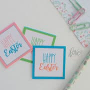 Colorful set of free Printable Easter Tags perfect for party favors and gifts.