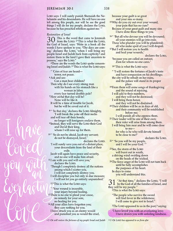 I Have Loved you With an Everlasting Love Digital Bible Journaling Scripture Art