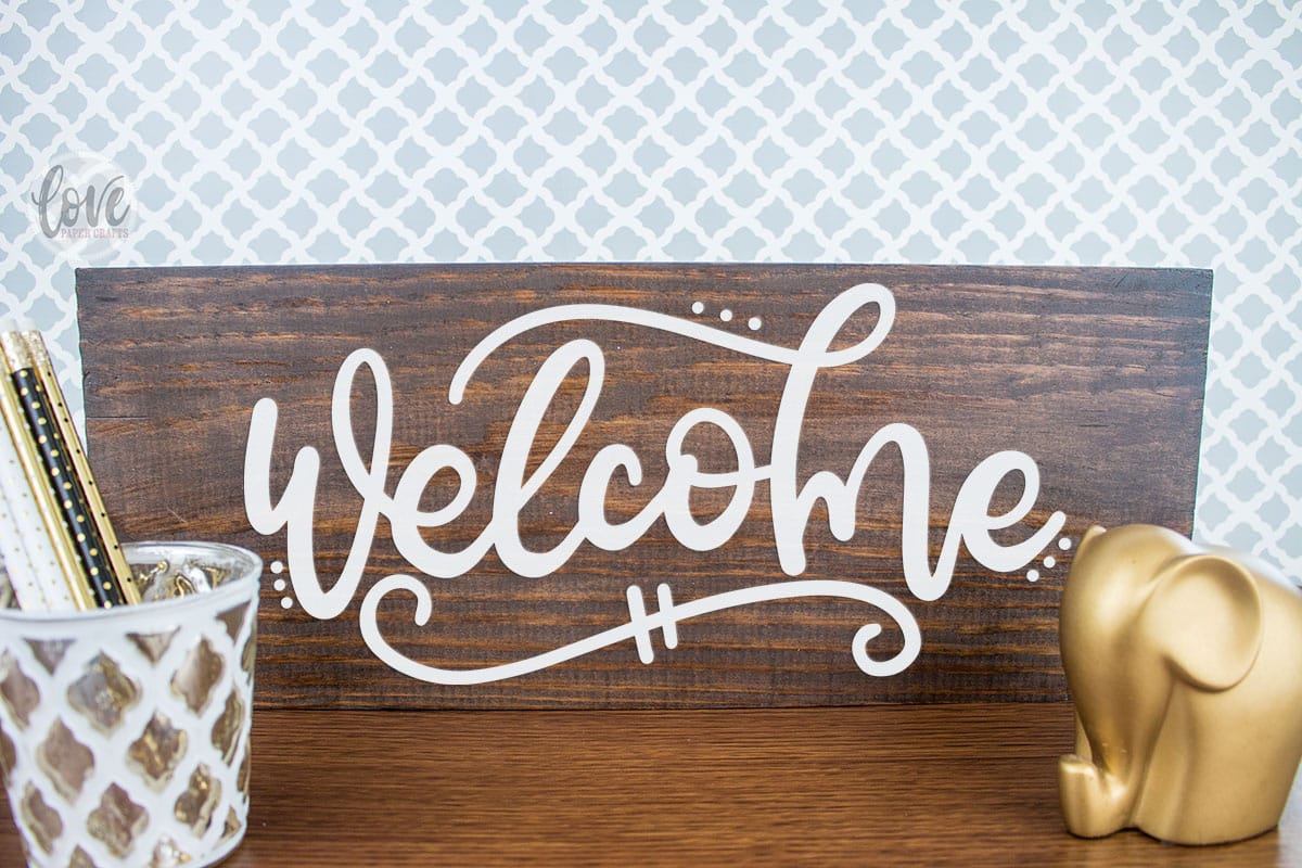 Free hand lettered welcome cut file svg dxf eps png jpg vector graphic clip art