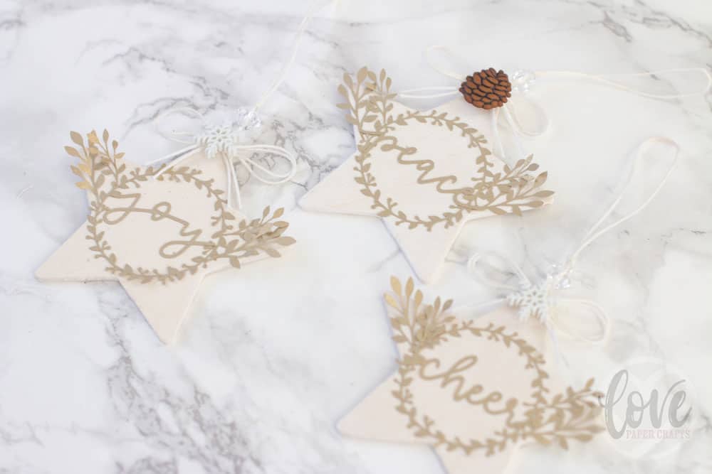 Hand Lettered Paper Ornaments
