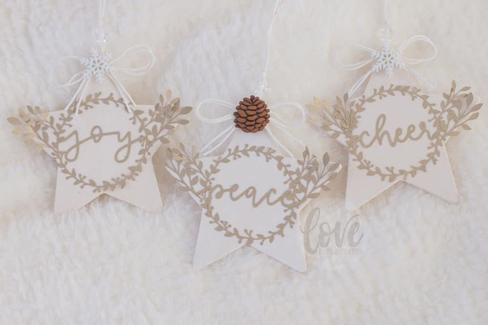 Paper and Wood DIY Christmas Ornaments